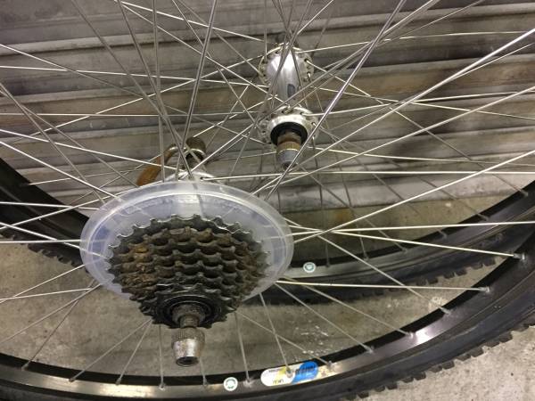 OLD MTB 26インチ 7速 ホイール前後セット