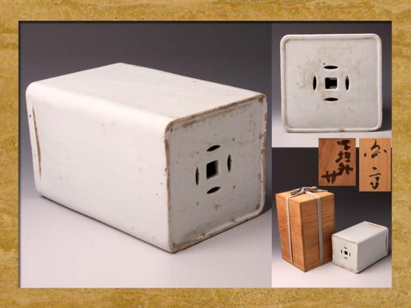 【財宝中国】中国古陶 唐物白磁陶枕Ｔ