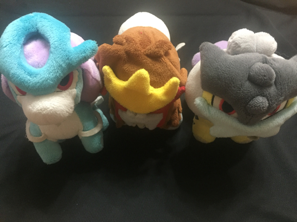 ポケモンセンター スイクン エンテイ ライコウ ぬいぐるみ セット