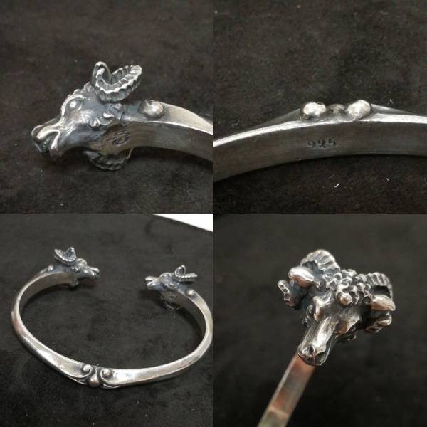 Share One's FATE シェアワンズフェイト ラムヘッドバングル 希少廃盤品 ブレスレット フリー silver925/シルバー925