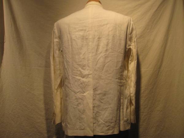 ラルフローレン リネン テーラード ジャケット ホワイト 白 L イタリー製 ブレザー スーツ