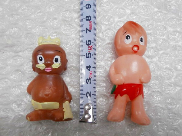 森永製菓 森永まんがココア 狼少年ケン 人形セット /ソフビ,当時物 