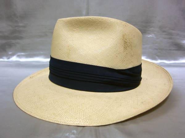 50s オクラホマ ローカルハッター パナマハット 7 1/4 USA製 40s ストローハット 検 ボルサリーノ ステットソン STETSON ジョニーデップ