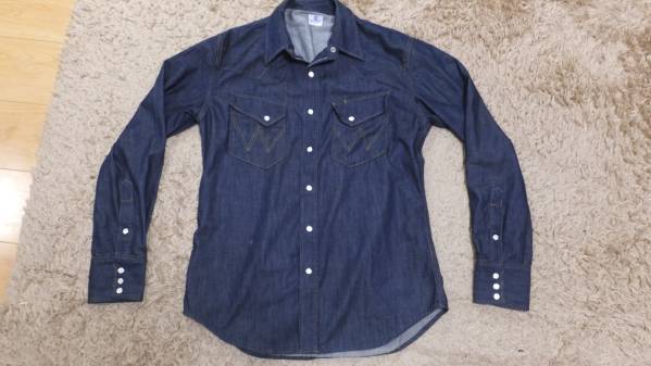 ラングラー　デニムウエスタンシャツ　Lサイズ