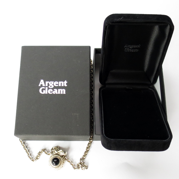 中古☆アージェントグリーム Argent Gleam ネックレス オニキス LIQUID 