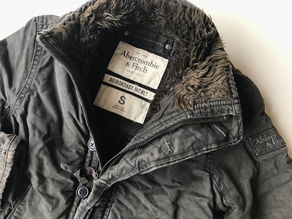 Abercrombie&fitchアバクロ Sサイズ ジップブルゾン ジャケット グレー系