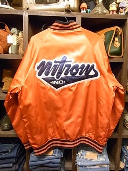 NITROW UNDERGROUND パッチ付 ナイロン スタジャン SIZE L 赤 