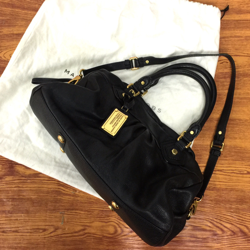 マークバイマークジェイコブス MARC BY MARC JACOBS ハンドバッグ 2wey ブラック系 レザー 保存袋付