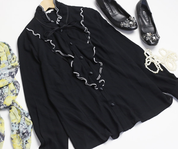 BE TO CHIC ブラウス トゥービーシック シャツ フリル リボン ビー 