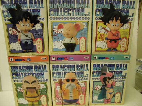 ドラゴンボール コレクション vol.1～3 全6種 未使用 即決 クリリン 亀仙人 チチ 孫悟空 ウーロン
