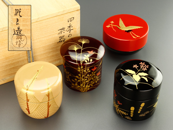 流】茶道具 漆塗蒔絵 四季棗 共箱 IQ404 Yahoo!オークション 【公式通販】