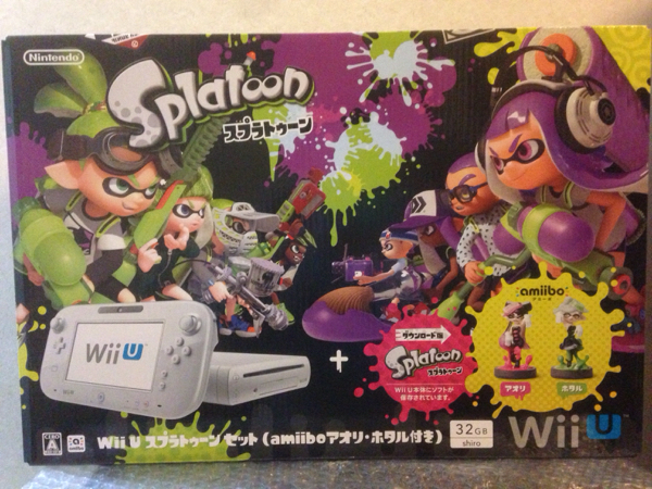 新品未使用 wiiu スプラトゥーンセット 本体