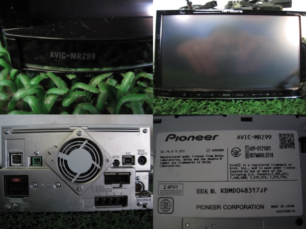 地デジ フルセグ難有 TV見れない◇AVIC-MRZ99 メモリーナビ DVD見れる◇