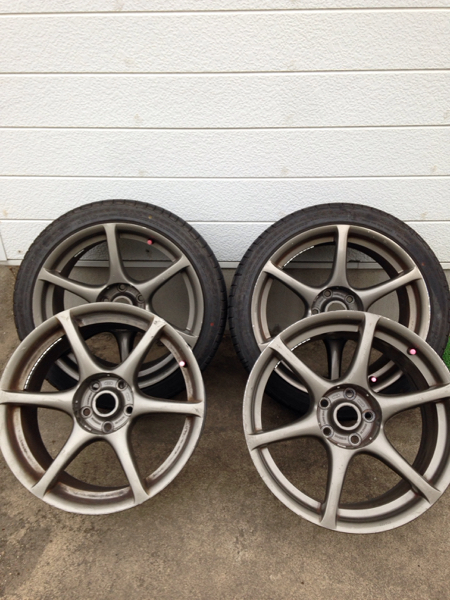 ER34 4ドア に BNR34 (R34 GT-R) 純正ホイールを履かせてみた R34