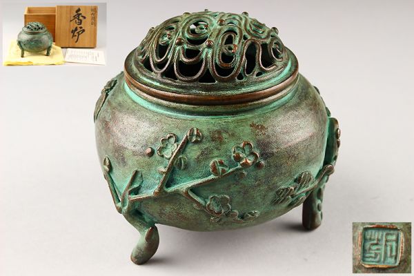 香炉 高岡銅器展示館 2026年最新Yahoo!オークション 須賀 高岡銅器 