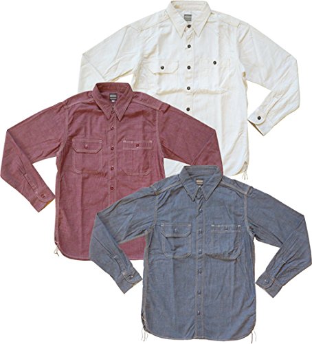 ◇新品！【桃太郎ジーンズ】MS033（5オンス オリジナル セルヴィッチ シャンブレー ワークシャツ）インディゴの40 送料無料！ MOMOTARO JEANS（桃太郎ジーンズ） 『0205SP』 15.7oz 特濃