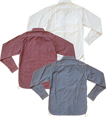 ◇新品！【桃太郎ジーンズ】MS033（5オンス オリジナル セルヴィッチ シャンブレー ワークシャツ）インディゴの40 送料無料！ MOMOTARO JEANS（桃太郎ジーンズ） 『0205SP』 15.7oz 特濃