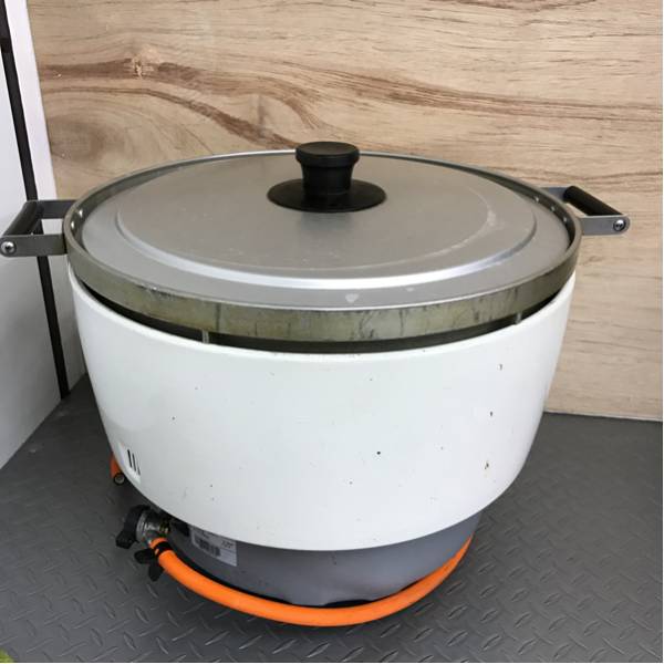 WM0035】パロマ業務用ガス炊飯器LPガス PR-8DSS-1/4升8L 中古