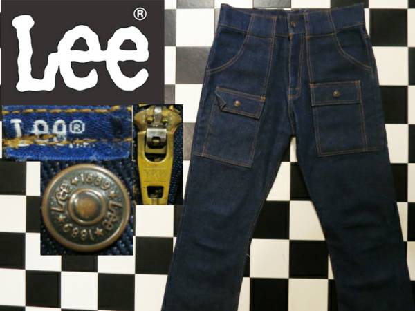 実寸W30☆Lee リー OLD オールド デニム ブッシュパンツ【希少なの1品 