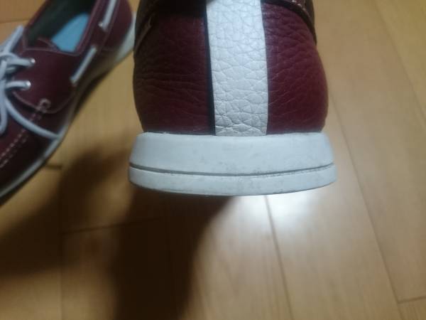 リーガル　デッキシューズ　赤茶系　25