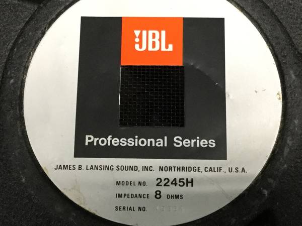 JBL 2245H スピーカーユニット◇1週間保証 JBL PROFESSIONAL 2241H