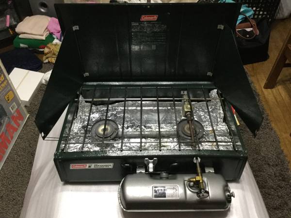コールマン ツーバーナー MODEL 414-700J & スタンド ツーバーナー