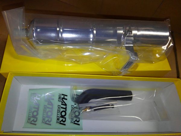 ハットリモデル シャトル ヒロボー 40HNS-2 エンジンマフラー