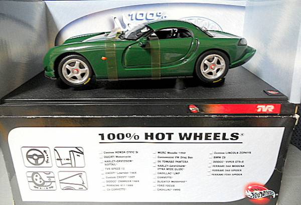 絶版？未使用 ◇ 1/18 TVR スピード12 ブリティッシュ・グリーン ◇ ホットウィール 100％ 検 タスカン グリフィス