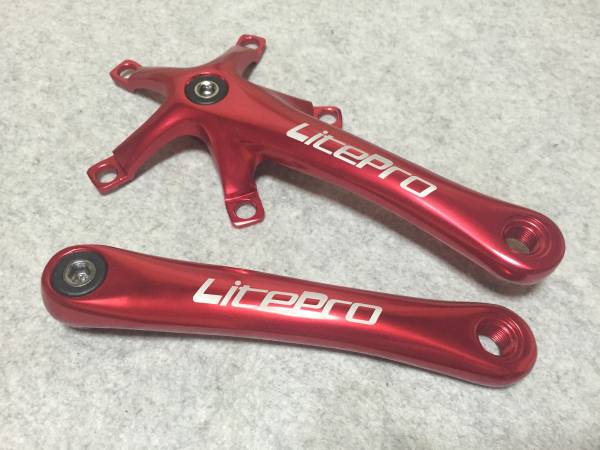Dahon Litepro クランク レッド