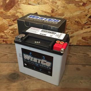 WESTCO AGMバッテリー ハーレー純正 バッテリー WCP14L YTX14L-BS互換