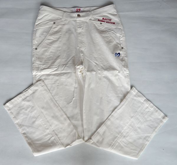 高品質！ゴルフ パンツ スラックス男性用春夏 白6_3