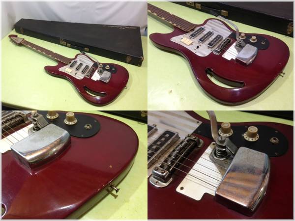 □TEISCO テスコ TG-64 ヴィンテージギター エレキ ハードケース付き