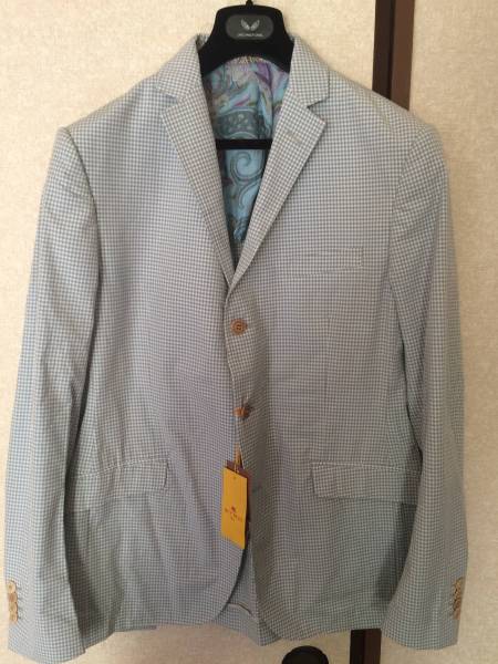 新品　ETRO エトロ ペイズリー ギンガムチェック　ジャケット 54
