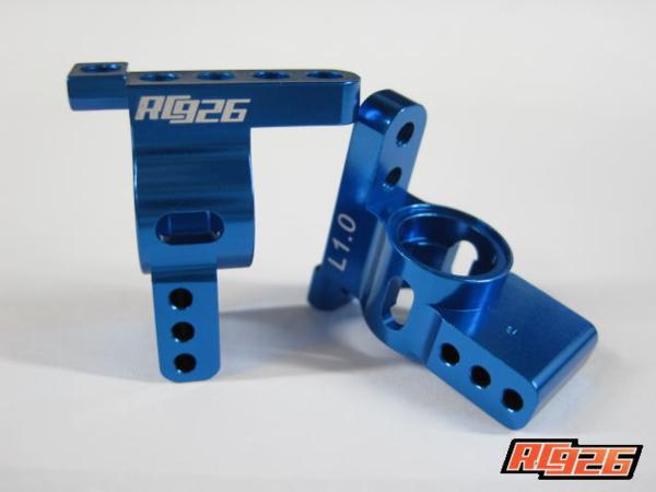 RC926 ドリパケ ドリフトパッケージ アルミ リア ハブ キャリア Type2 1度 KNブルー リヤ ナックル アップライト D-MAX DPR DPM AWD RWD