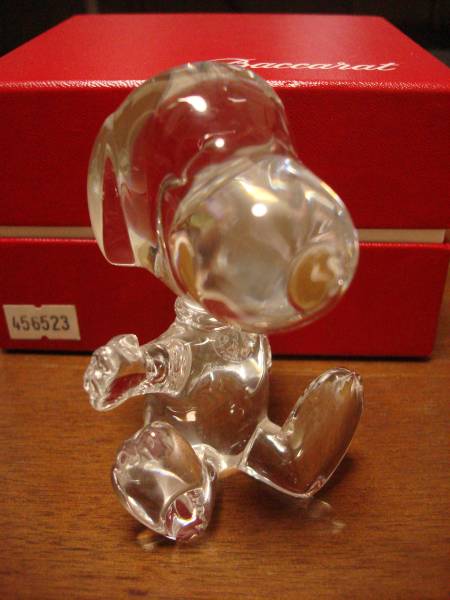 ☆Baccarat【バカラクリスタル】希少／ウェルカムスヌーピー／限定品