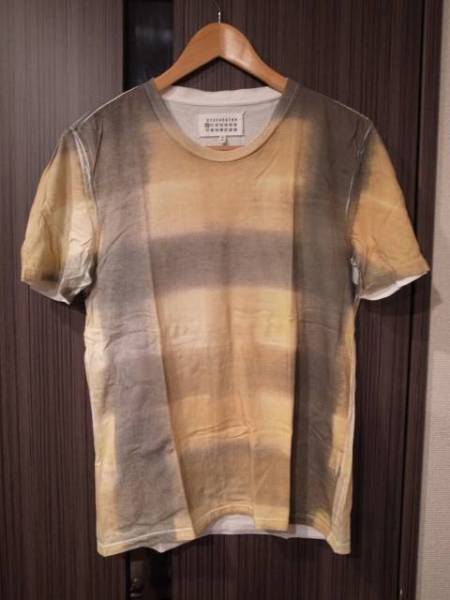 マルタンマルジェラ10チェック転写プリントTシャツ size44 