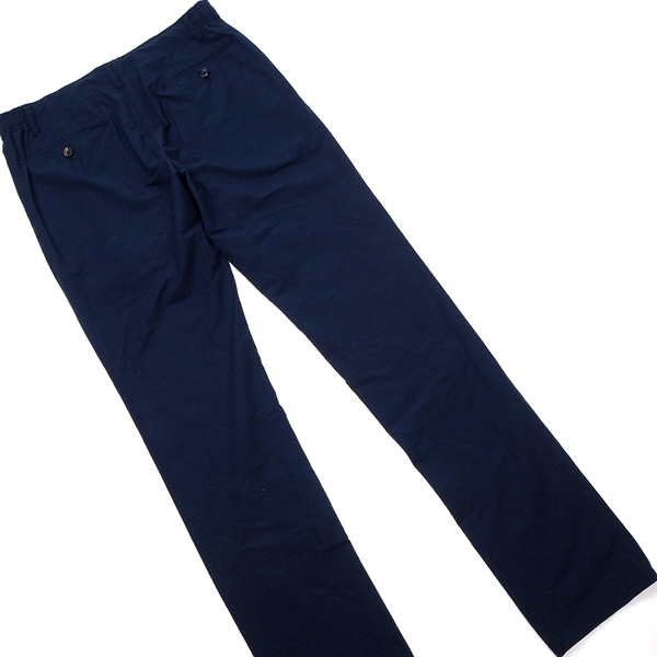 706285 新品 2017SS MACKINTOSH LONDON マッキントッシュロンドン 春夏 リネン混イージーパンツ 麻 定価2万 紺 8T29