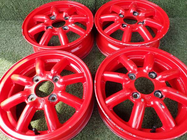 1351 - 13インチ アルミホイール BLAC RACING (PCD 110) 4本セット