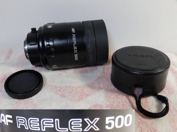 ミノルタ MINOLTA AF REFLEX 500mm 1:8 ミラーレンズ 動作未確認