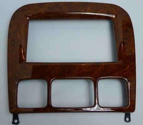 ベンツ W220 前期 社外 オーディオパネル ウッドカバー ハウジングカバー 1998年～ 金具セット