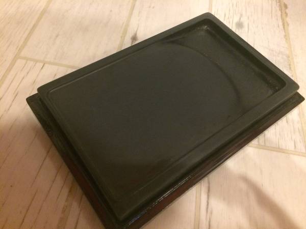 歙州硯 唐木箱 文房四宝 中古