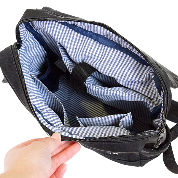 新品☆スウェーデンMOZリュック＊トリコロール