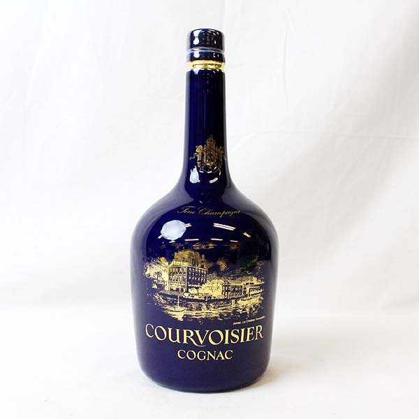 ★古酒 COURVOISIER（クルボアジェ） ナポレオン リモージュ 青陶器（重さ1104g） T7D15134