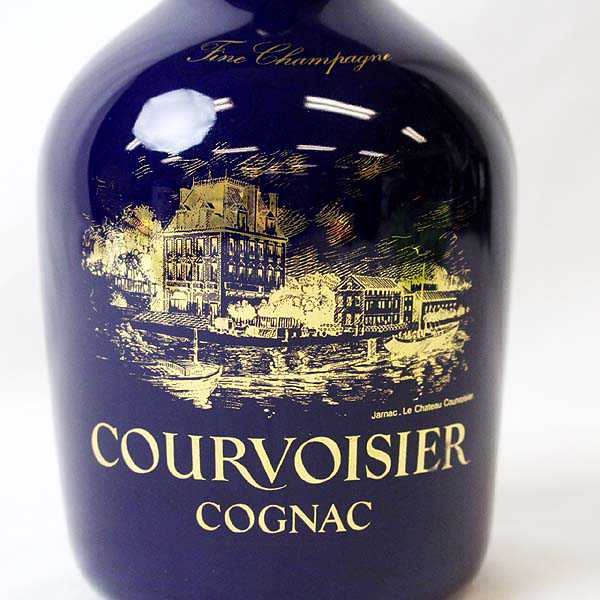 ★古酒 COURVOISIER（クルボアジェ） ナポレオン リモージュ 青陶器（重さ1104g） T7D15134