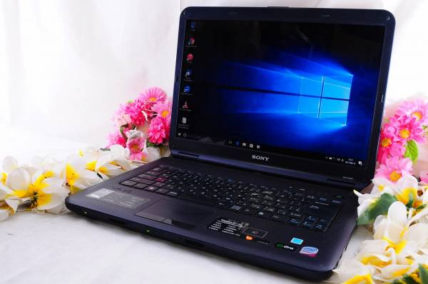 ★良品★SONY VGN-NS50B/L 最新Win10 大容量250GB 大画面液晶 Blu-ray対応!! 無線 Wi-Fi Office搭載