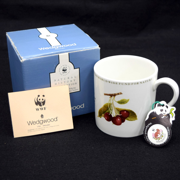 ◇ ウェッジウッド 希少 ナチュラル ヒストリー コレクション チェリー マグカップ 廃盤 イギリス製 フルーツ ヴィンテージ(0250162707)