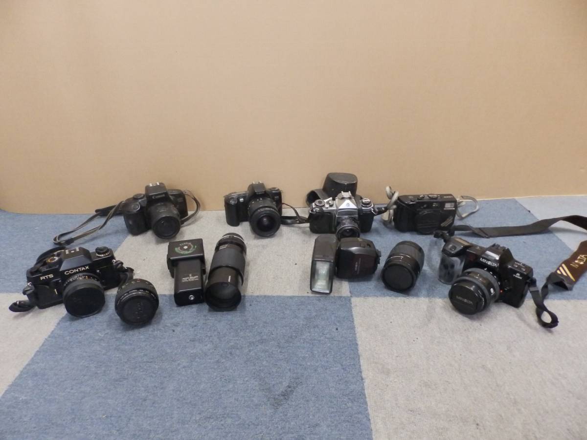4446 KSB7M カメラ レンズ他 多数セット まとめ コレクション ミノルタ 7700i コンタックス RTS キャノン EOS kiss 7000QD ニコンなど