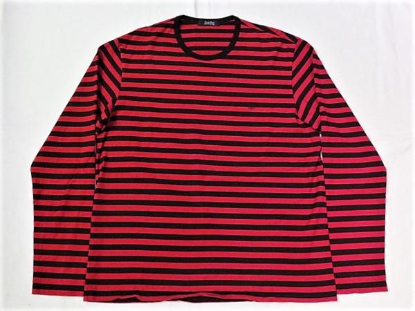UNDERCOVER アンダーカバー BASICボーダー L/S CS ボーダーカットソー 黒×赤 2 店