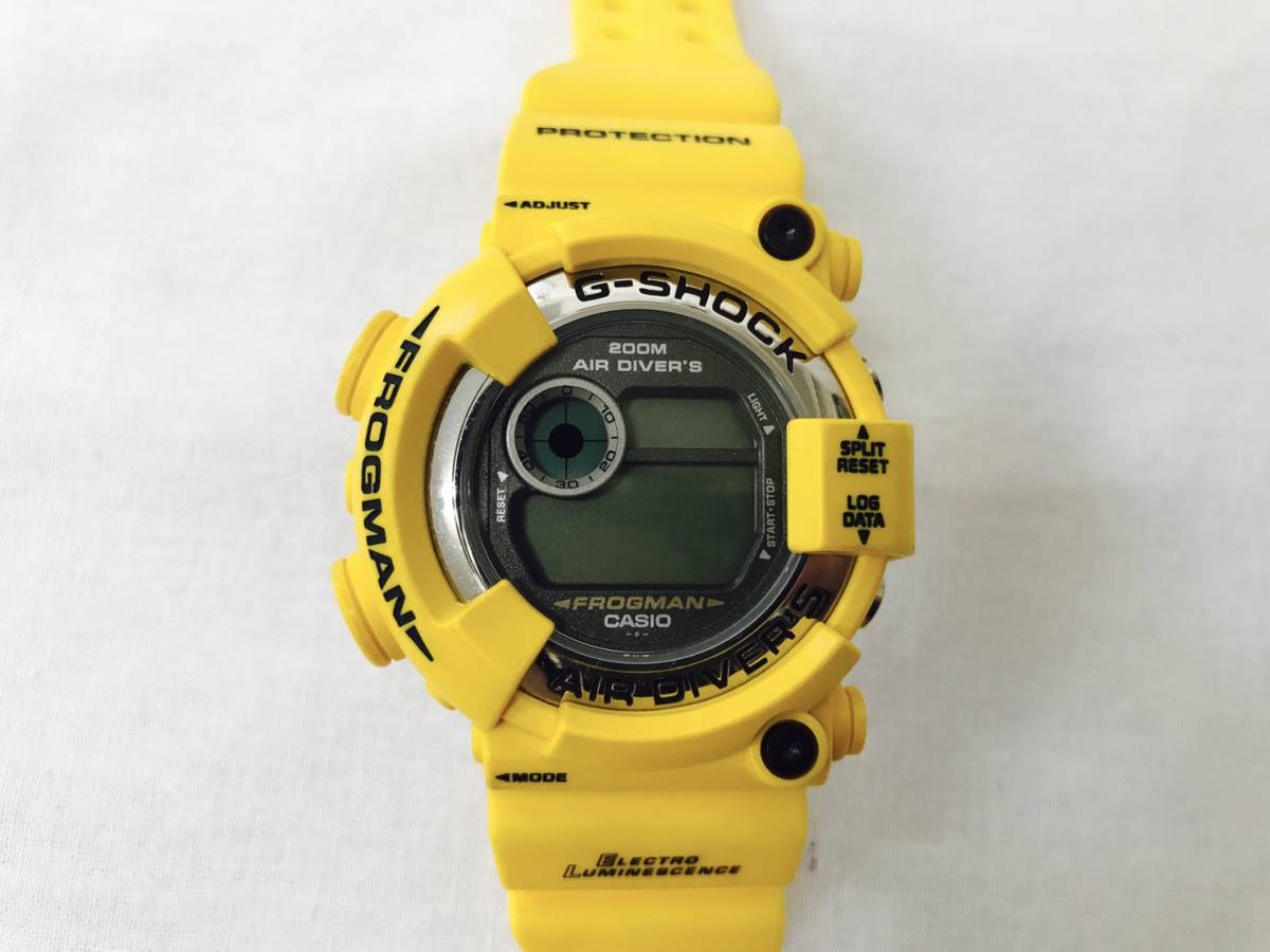 FD-1]CASIO G-SHOCK FROGMAN DW-8250 黄色/イエロー Gショック G-Shock 