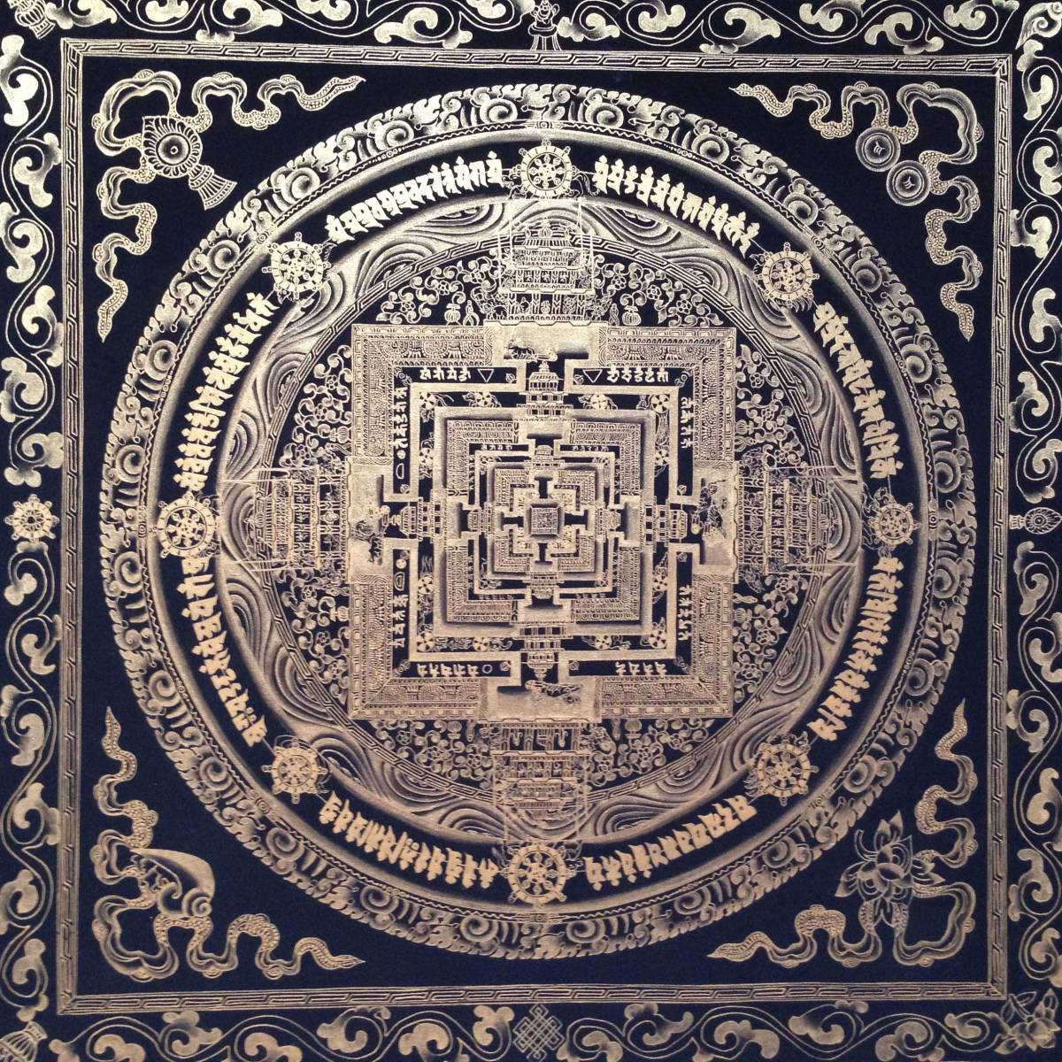 卍 チベット密教 の 究極 『肉筆 －カーラチャクラ 曼荼羅 － 細密画